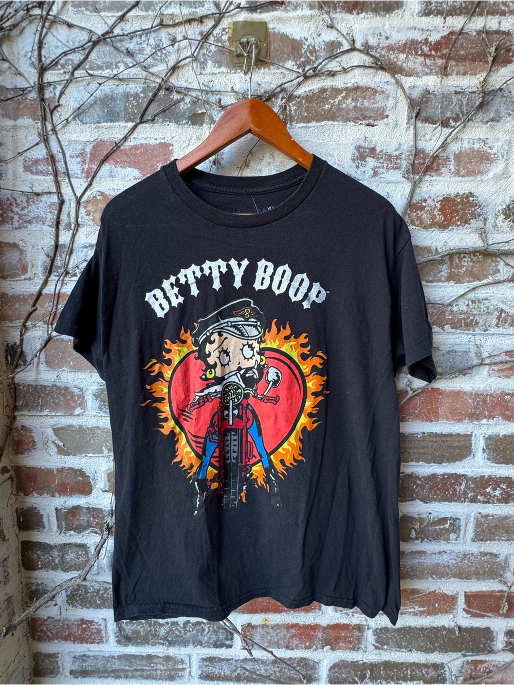 Betty Boop "Biker Babe" Graphic Tee - Size Large